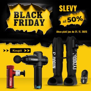 💥 BLACK FRIDAY JE TADY! Profesionální regenerace za nejlepší ceny roku! 🔥 Slevy až 50 % na masážní pistole a kompresní...